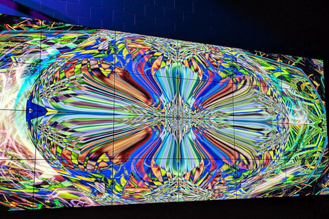 An 8K generative video wall mandala effect by Jon9