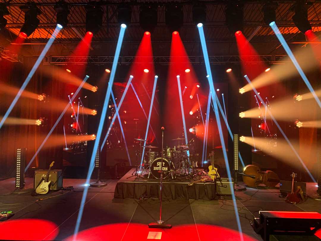 Synergetic’s studio features a full Elation Professional lighting system