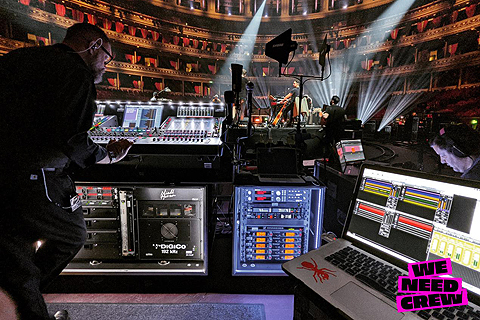 The console set up included some additions that made the broadcast its own unique experience for the audience (Photo: Dominic Thorne)