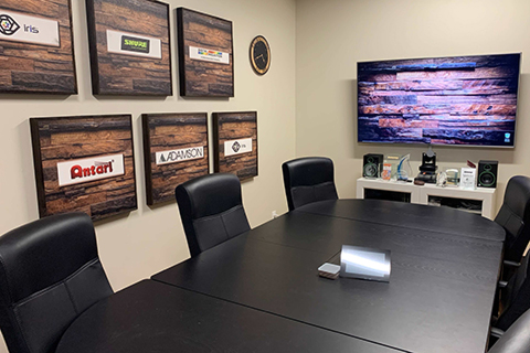 Brownstone, LLC has equipped its own conference room with products from its line card