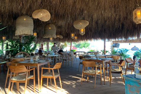 Blackline X15 and four X210 subwoofers were installed in the beach bar and in the restaurant