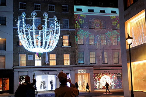 Dior on New Bond Street (© Motion Mapping)