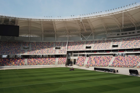 The stadium is the first in the country to be designed with the sound system in mind from the early stages of construction