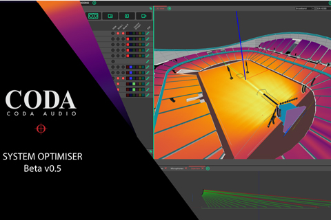 System Optimiser enables the user to accurately simulate several Coda Audio loudspeakers in any 3D scene