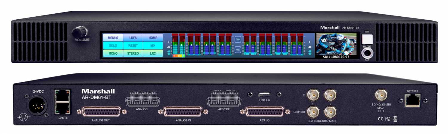 The AR-DM61-BT-64DT provides versatile audio analysis functions