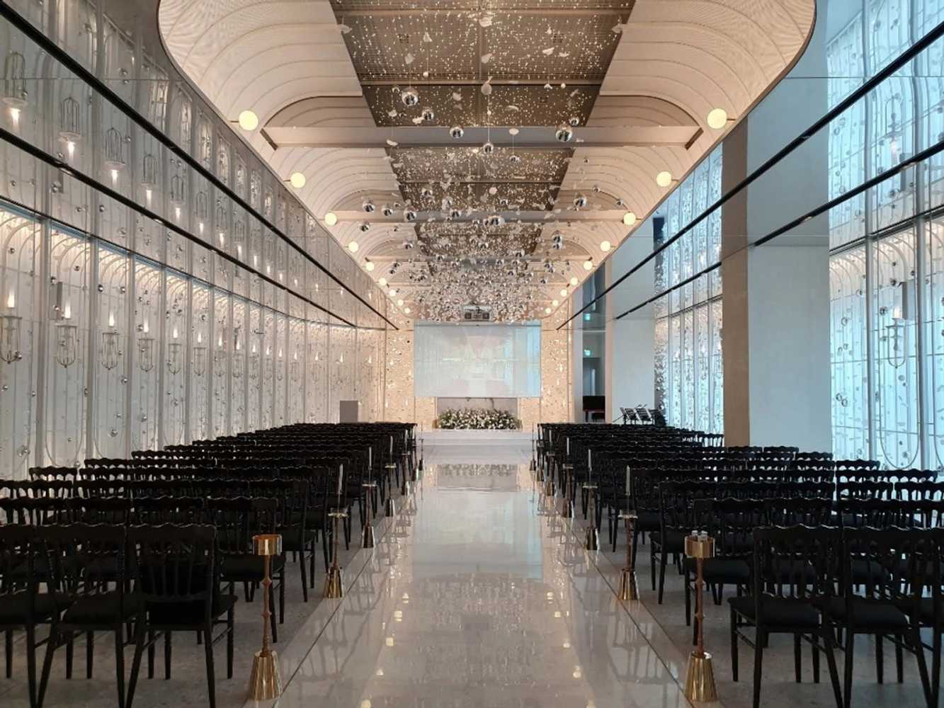 The venue’s wedding hall can accommodate 160 guests