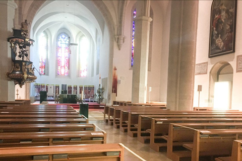 Previously known as St. Martin's Church, the Gothic cathedral was completed in 1522