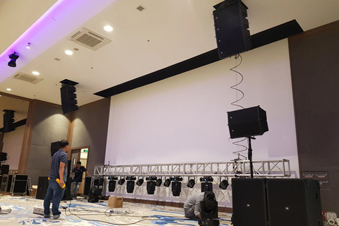 BaSao Audio outfitted the main ballroom with a complete Harman sound system