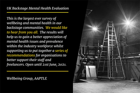 AAPTLE is seeking data to better understand the impact of the pandemic on the wellbeing of the backstage workforce