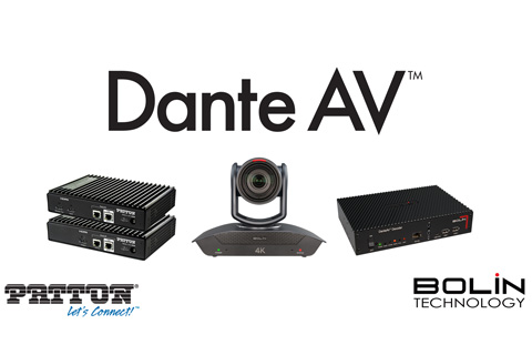 Patton and Bolin are the first manufacturers to bring Dante AV products to market