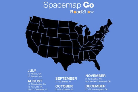 The Roadshow demo sessions are principally focused on Spacemap Go