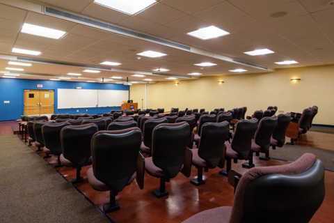 The Donahue Auditorium lecture hall