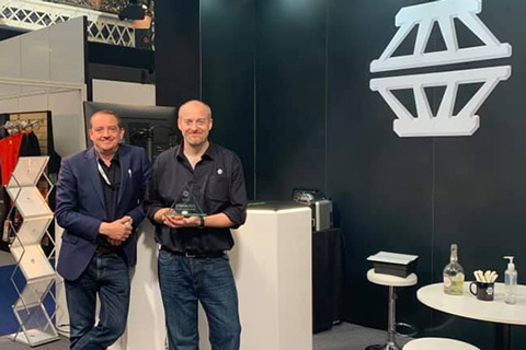 EM Acoustics’ Mike Wheeler and Ed Kinsella at PLASA Show 2021