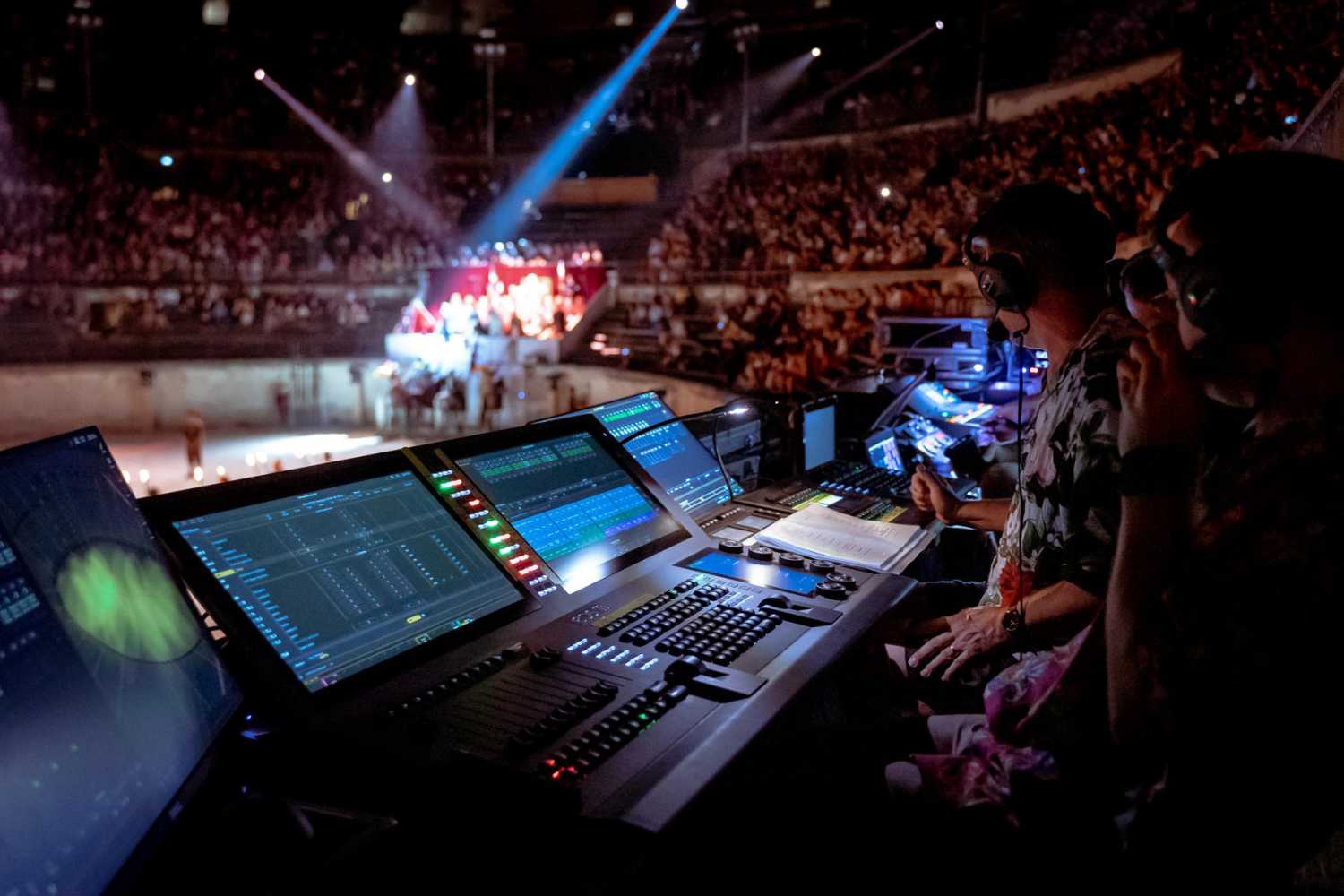 An Eos Ti and an Ion Xe console, both provided by Groupe B Live, demonstrated their versatility (photo: Jonathan Grimaux)