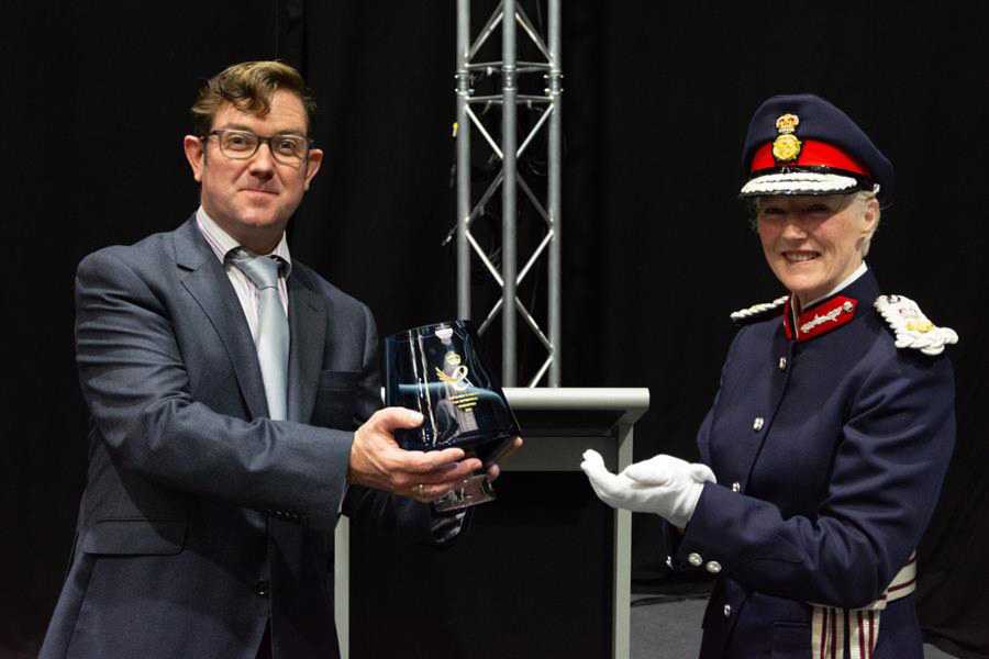 Countess Howe presented the award at a special reception at Martin Audio High Wycombe HQ