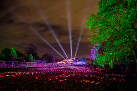 Two kilometres of lighting, set pieces and narrative magic energised the dark winter evenings (photo: Louise Stickland)