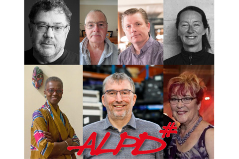 A selection of the ALPD's new fellows - Top: Paul Pyant, Les Bone, Ian Saunders and Paule Constable. Bottom: Kathy Perkins, Bryan Raven & Coral Cooper