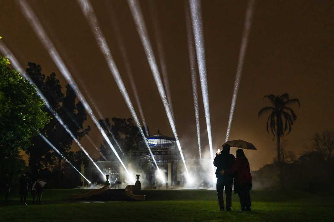 Light Cycles used light and music to amplify and transform the beauty of nature