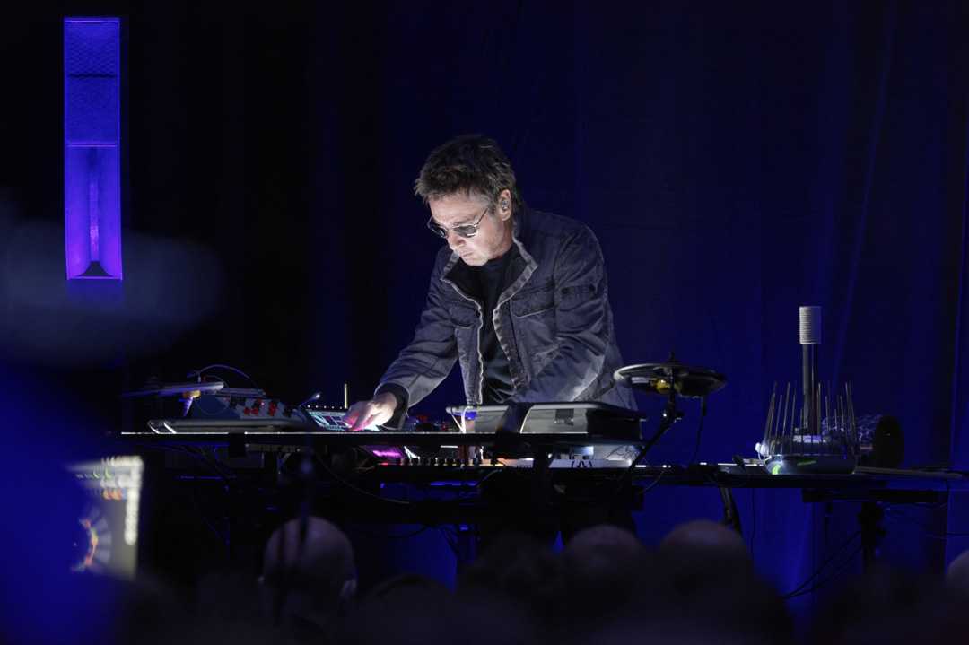 Jean-Michel Jarre takes to the stage at Radio France’s innovative Hyper Weekend Festival in Paris (photo: Edmond Sadaka-Sippa)