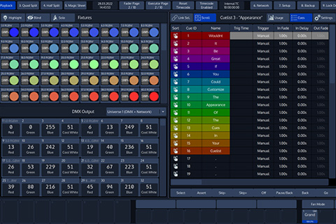 The latest software for the Infinity Chimp DMX consoles adds a number of new features,