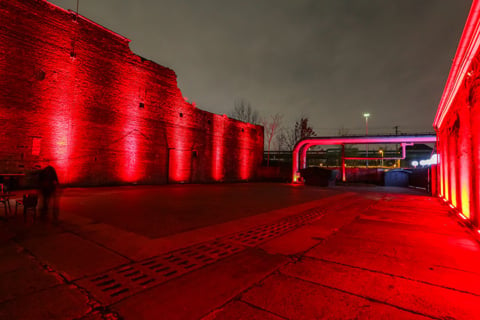 The site’s features include some spectacular gas and heating pipes (photo: Christopher Bauder)