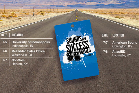 The AtlasIED Sounds Like Success Tour kicks off on 24 June in Lenexa, KS