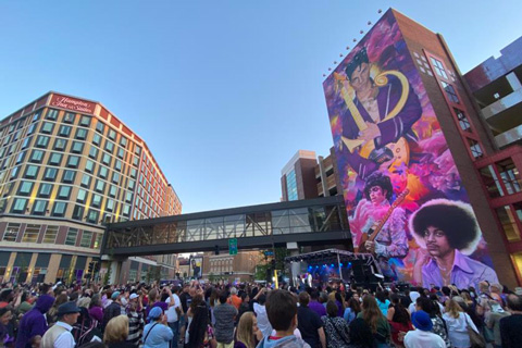 The reveal party brought several thousand people flocking to downtown Minneapolis’s Ramp A