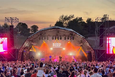 Lakefest is staged at Eastnor Castle Deer Park in Herefordshire