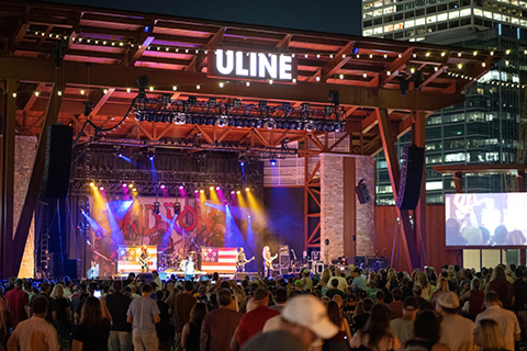 The Uline Warehouse stage at Summerfest 2022 (photo: Jay Baumgardner for Clearwing Productions)