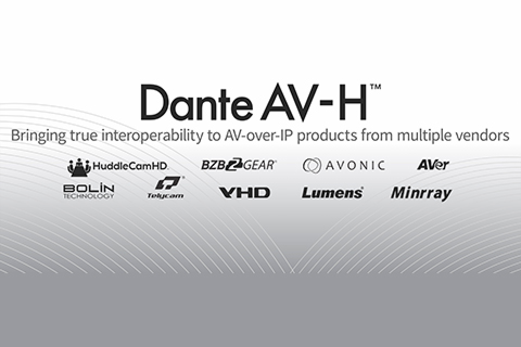 Audinate has announced 10 partners who will build products with Dante AV-H