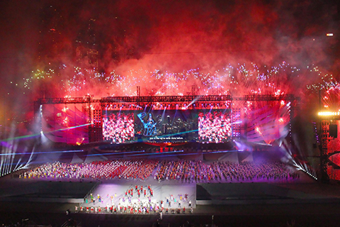 The fixtures were subsequently used for the prestigious Singapore National Day Parade (photo: Low Wee Cheng)