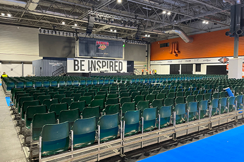 The Be Inspired Stage hosted celebrities and notable athletes across the three-day exhibition.