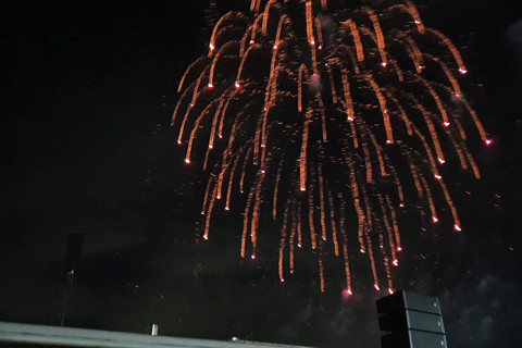 Fireworks at the races