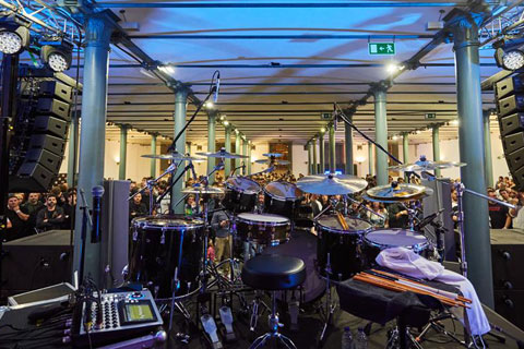 The Porto Drum Show relocated to the Alfândega do Porto for its fourth edition (photo: Rui Bandeira)