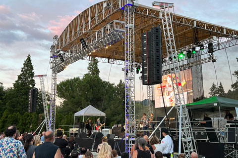 The new EAW system was put to the test for Seven Feathers Casino Resorts’ annual outdoor concert