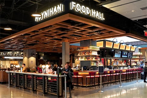 The Bar is a centrepiece of the Hall’s food court