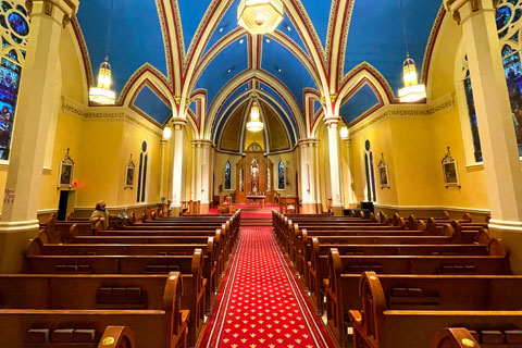 St. James Basilica serves the spiritual needs of the community in Jamestown, North Dakota