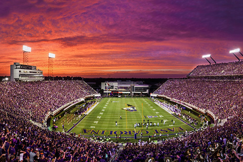 Dowdy-Ficklen stadium has a capacity of 51,000