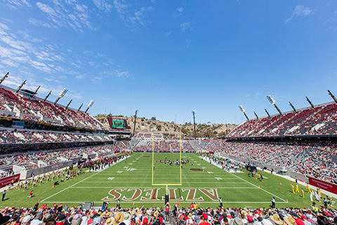 The recently completed Snapdragon Stadium