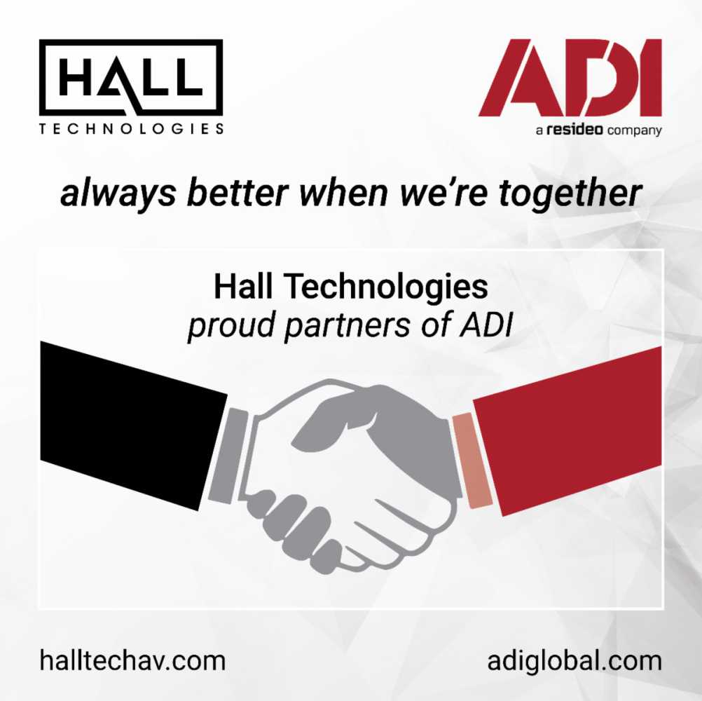 ADI customers across EMEA will now have access pro AV solutions from Hall Technologies