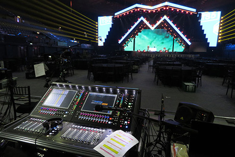 DiGiCo’s SD10, SD12 and S21 digital mixing consoles offered flexibility, to the technically challenging event