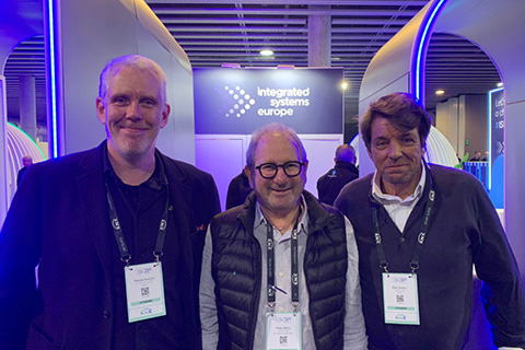 Patrick Almond, Peter Beryy and Mike Bufton at ISE 2023