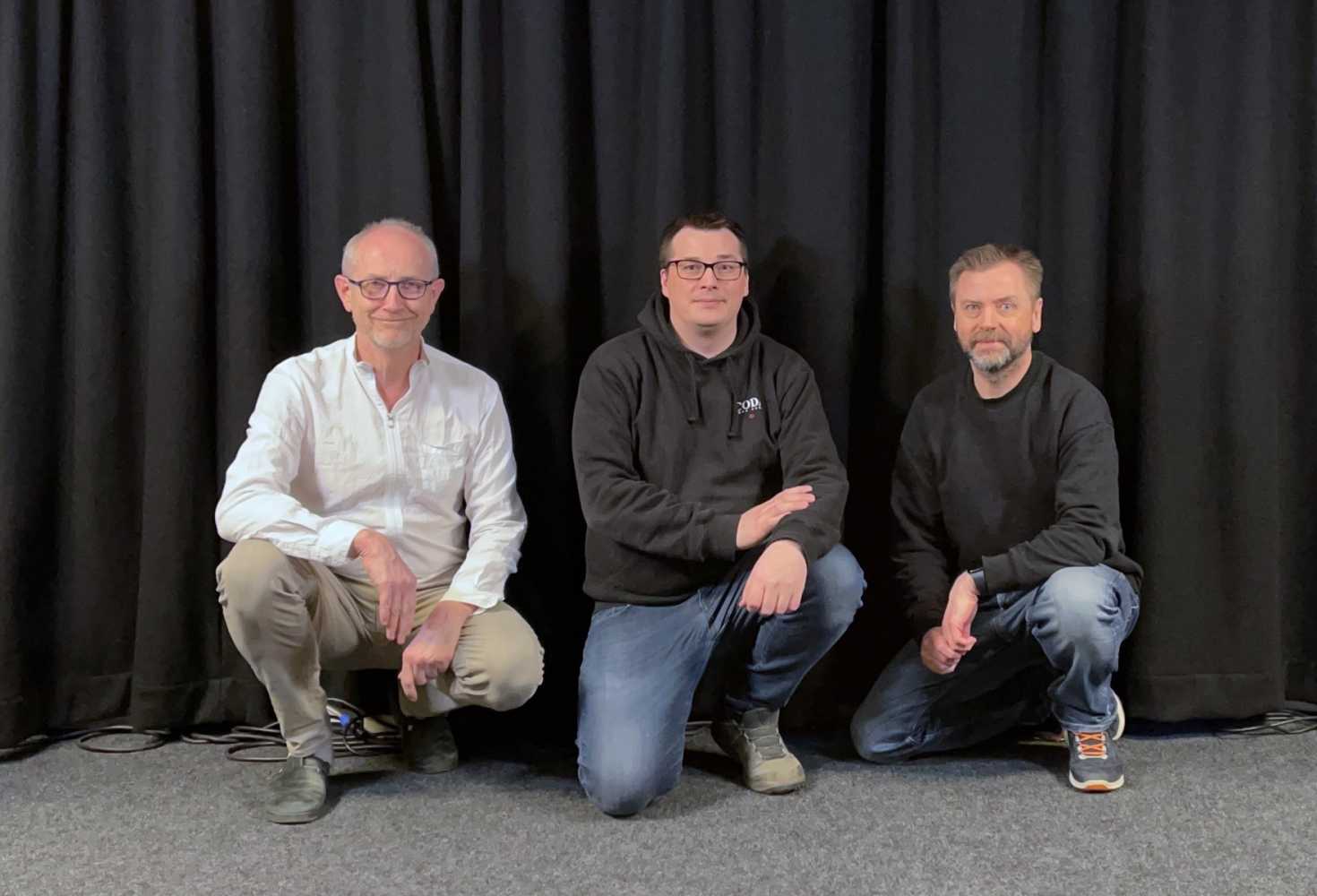 The Rubicon team of CEO Petter Norby, Sales Terje Sørlund and head of business development Inge Eidem