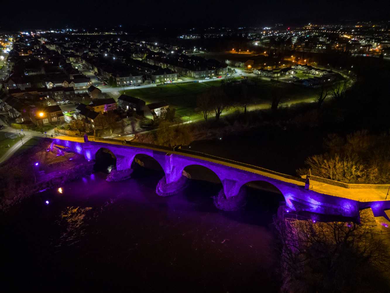 Stirling Old Bridge on the River Forth is one of the most important crossing points in Scotland