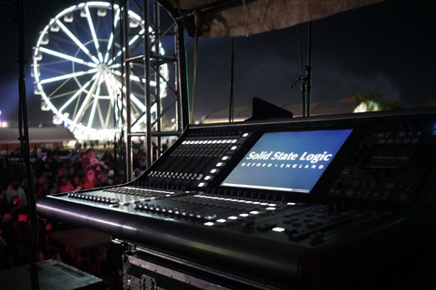 Edén Muñoz recently purchased a pair of Solid State Logic Live L550 Plus mixing consoles